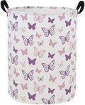 ESSME Butterfly Laundry Basket, Hamper Collapsible Canvas Waterproof Storage Bin by ESSME