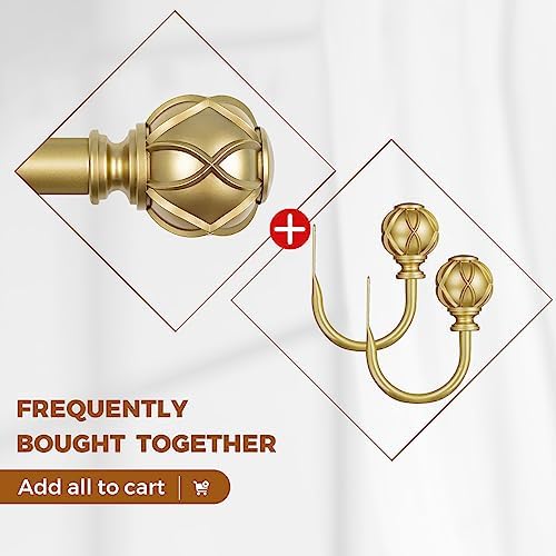 KAMANINA Decorative Curtain Drapery Holdbacks, Wall Mounted, 2 Pack Gold - Image 7