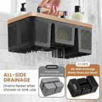 BYUNER Plastic Shower Caddy Dorm: Portable Hard Shower Basket - Image 3