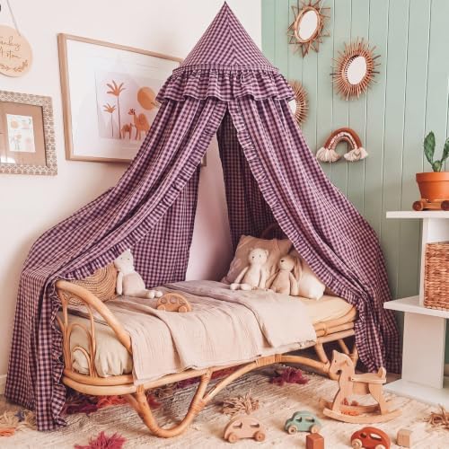 SmoothNovelty Gingham Plaid Bed Canopy - Image 4