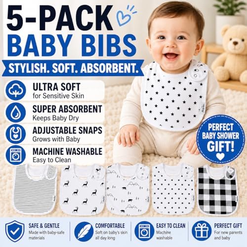 KiddyStar Premium Organic Cotton Bibs - Image 2