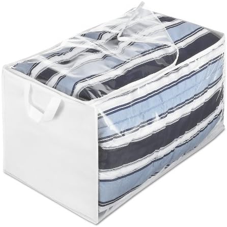 Whitmor Zippered Jumbo Storage Bag, Extra Large 34 Gallon, Breathable Non-Woven by Whitmor