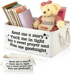 Marsui 1 Pcs Read Me a Story Book Storage Basket, Tuck Me in Tight by Marsui