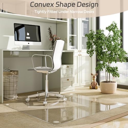 36" x 48" Irregular Tempered Glass Office Chair Mat, Floor Mat - Image 6
