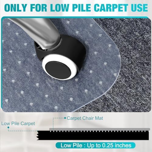 BesWin Office Chair Mat for Carpets, 2 Pack, Heavy Duty - Image 4
