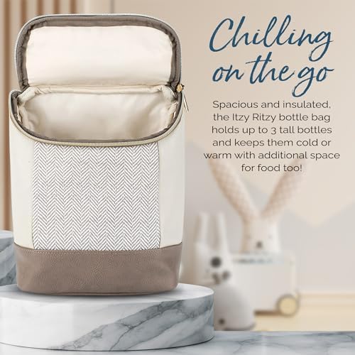 Itzy Ritzy Insulated Bottle Bag, Holds 3 Baby Milk Bottles - Image 5