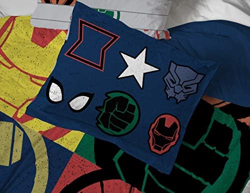 Marvel Avengers Queen Comforter Set 7 Piece Kids Bedding - Image 5