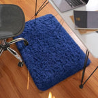Ophanie Small Rug Washable Non Slip Throw Bedside Area Rugs, Fluffy Soft Blue - Image 5