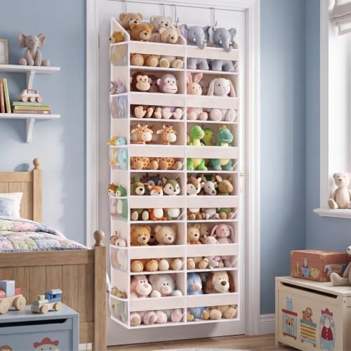2 Pack Over The Door Organizer 6 Tiers, Extra Large Behind Door Storage of 12 - Image 6