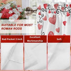 Vandarllin Valentine's Day Kitchen Curtains Valances - Image 7