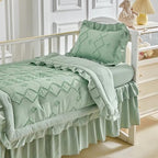 AIKASY The Ruffled Shabby Crib Bedding Set - Image 3