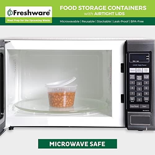Freshware Food Storage Containers 12 oz Plastic Deli Containers - Image 5