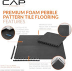 CAP Puzzle Exercise Mats | 1/2” Thick EVA Interlocking Foam Tiles - Image 3