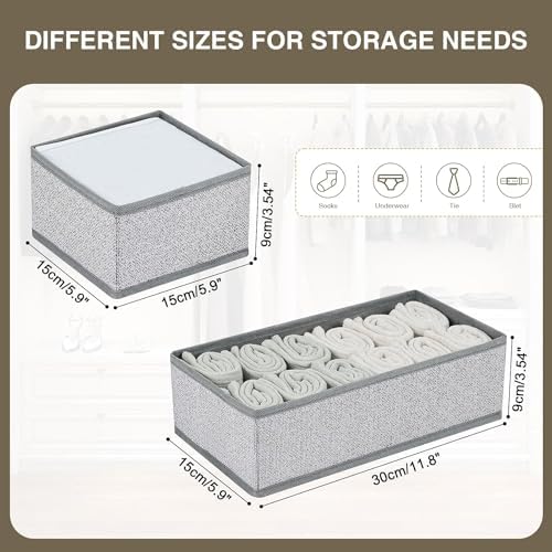 DIMJ Drawer Organizers for Clothing, Fabric Closet Organizers and Storage - Image 4