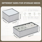 DIMJ Drawer Organizers for Clothing, Fabric Closet Organizers and Storage - Image 4