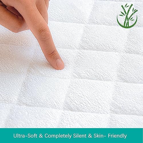 Zippered Crib Mattress Protector Waterproof, 6-Sided Encasement - Image 3