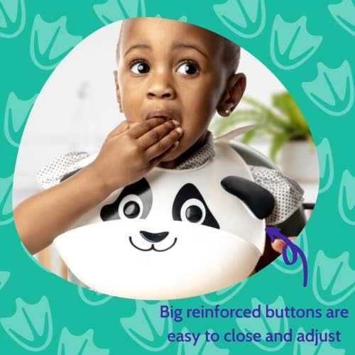 Silly Goose Silicone Animal Baby Bibs - Image 4