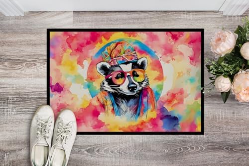 Caroline's Treasures DAC3963JMAT Hippie Animal Badger Doormat Front Door Mat - Image 2