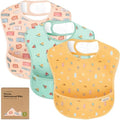 KeaBabies 3-Pack Waterproof Baby Bibs by KeaBabies