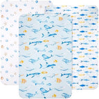 david's kids 3 Pack Mini Crib Sheets, Soft Breathable Premium Pack N Play Sheets by davidskids