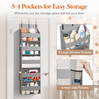 Lifewit 1 Pack Over the Door Organizer, 5 Section Hanging Storage - Image 3