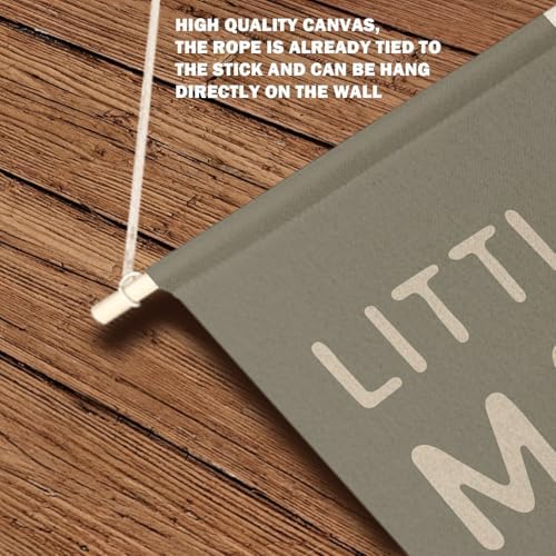 Qpenm Little Man Cave Hanging Wall Canvas Banner, Kids Playroom Hanging Pennant - Image 6