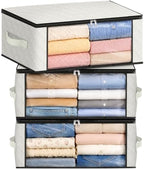 Fab totes 35L Closet Organizers, Foldable Under Bed Storage Containers by Fabtotes