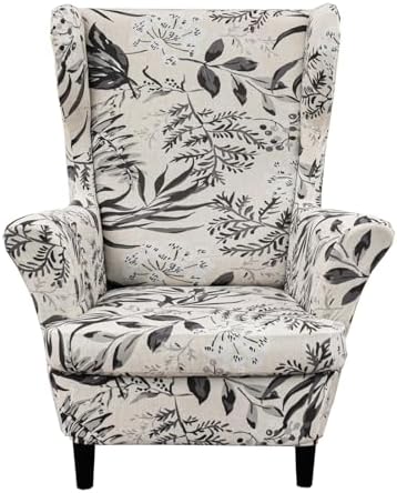 NILUOH Wingback Chair Covers 2-Piece, Armchair Slipcovers by NILUOH