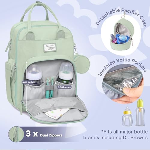 RUVALINO Diaper Bag Backpack-Multifunction Baby Travel Bag - Image 2