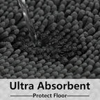 BOANKODU Bathroom Rugs 36x24, Extra Soft Absorbent Chenille Bath Rugs, PVC - Image 6
