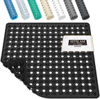 HITSLAM Shower Mat Anti Slip, Square Bath Mat by HITSLAM