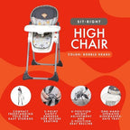 Baby Trend Sit-Right High Chair, Bobble Heads - Image 3