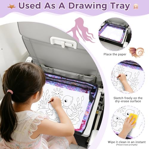 COOLBEBE Airplane Tray Table Cover, Foldable Travel Tray Cover - Image 3