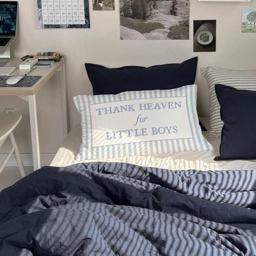 Thank Heaven for Little Boys 12x20 Pillow Cover, Boy Nursery Decor - Image 6