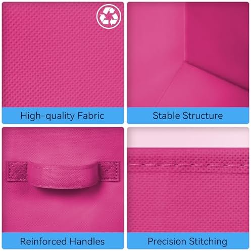 Cupic Cupid 6-Pack 11x11 Storage Cubes, Fabric Cube Bins - Image 7