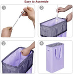 efluky Slim Laundry Basket, Narrow Laundry Hamper - Image 6