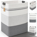 Laundry Hamper, Cotton Rope Laundry Basket by ARATECHOME