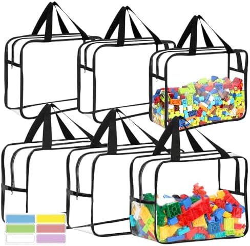 6Pcs 3Large & 3XL Toy Storage Bags by OPELETNNT