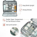Travel Toiletry Bag Organizers, Baby Pink - Image 6