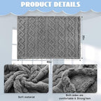 VitalCozy 4 Pcs Fleece Baby Blankets 3D Plush Soft Newborn - Image 2