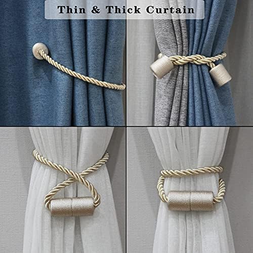 Magnetic Curtain Tiebacks Holdbacks Decorative Tie Backs - Image 5