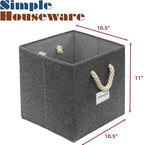 Simple Houseware 11-Inch Cube Storage Bin - Image 2