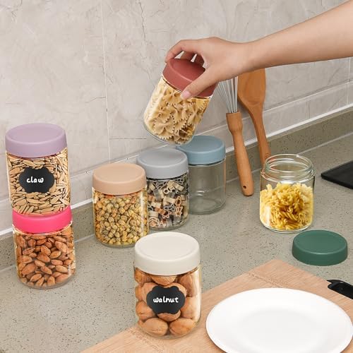 Lulonpon 8 Pieces 16 oz Overnight Oats Containers - Image 2