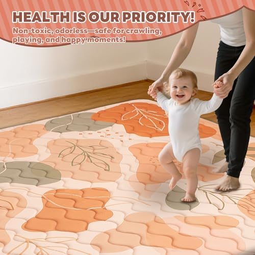 RONGFA Baby Play Mat for Floor, Playpen Mat for Toddlers Infant Kids, Machine - Image 5