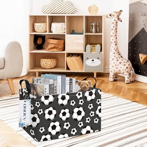 Rectangular Soccer Ball Storage Bin, Closet Organizer Basket - Image 5