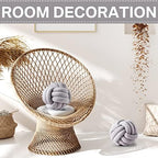 Namalu 7.87 Inches 2 Pcs Knot Pillow Decorative Throw Pillow - Image 4