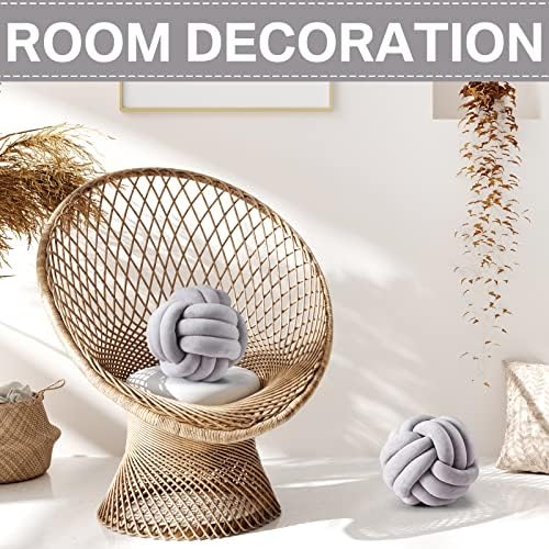 Namalu 7.87 Inches 2 Pcs Knot Pillow Decorative Throw Pillow - Image 4