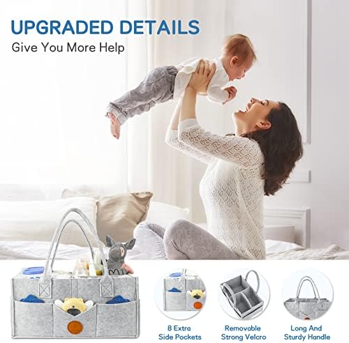 Maliton Felt Diaper Caddy Organizer - Image 4