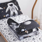 lasoftan Toddler Bedding Set, 4 Piece Bed-in-a-Bag Toddler Bed Comforter Sets - Image 7