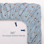 PHF 3 Pack Soft Bassinet Sheets, Pet Dogs Breathable Comfy Cradle Sheets - Image 4